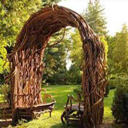 Material twigs wood door from Baliartfurniture