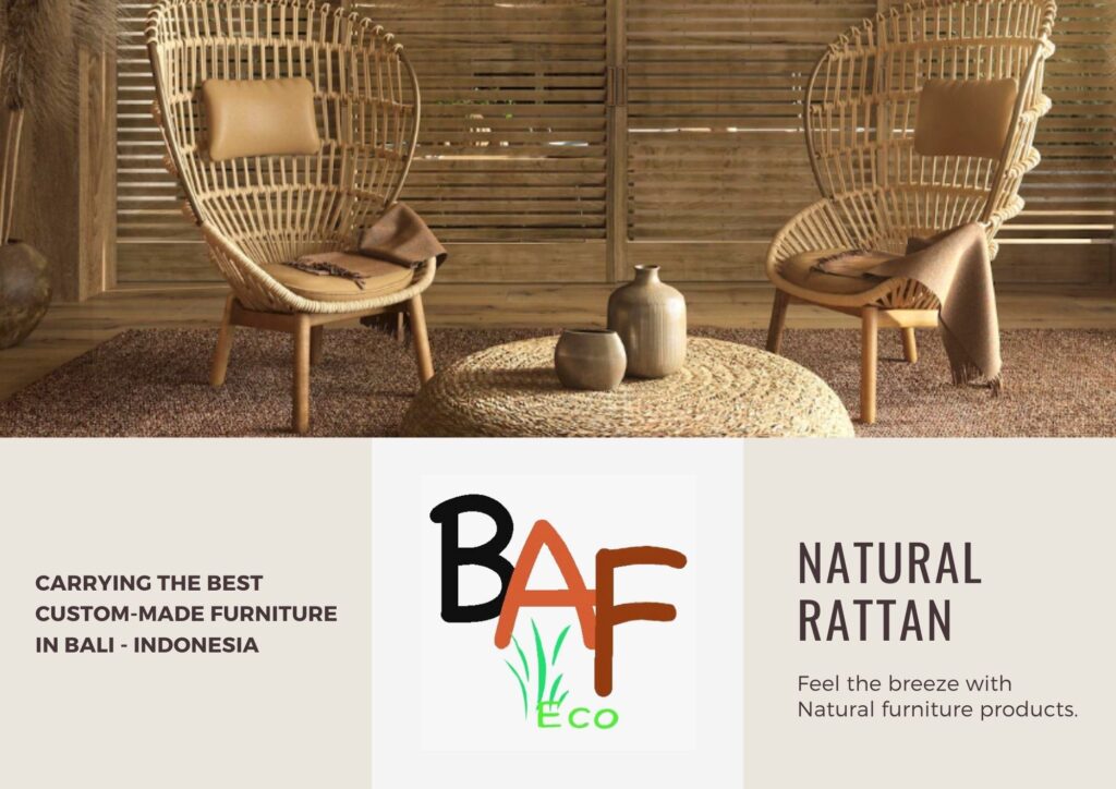 Natural rattan from Bali manufacturer