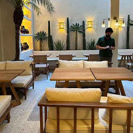 Full furnished Bimbo restaurant Thailand by baliartfurniture