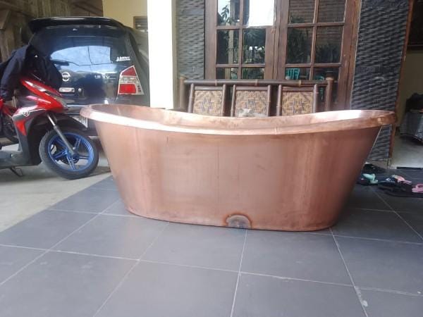 bathtub copper for Taiwan project hotel by Baliartfurniture indonesian manufacturer