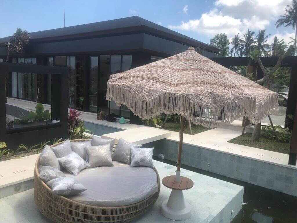 Villa Ubud outdoor relax area set full furnished by baliartfurniture manufacturer Indonesia