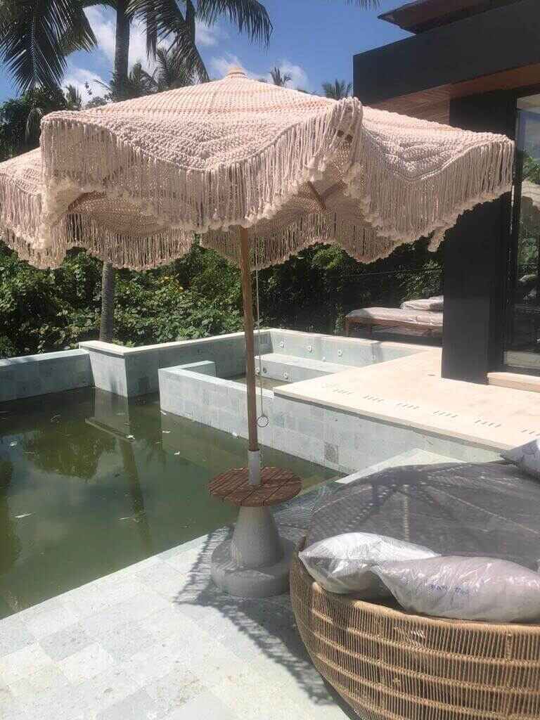 Villa Ubud outdoor relax area set full furnished by baliartfurniture manufacturer Indonesia