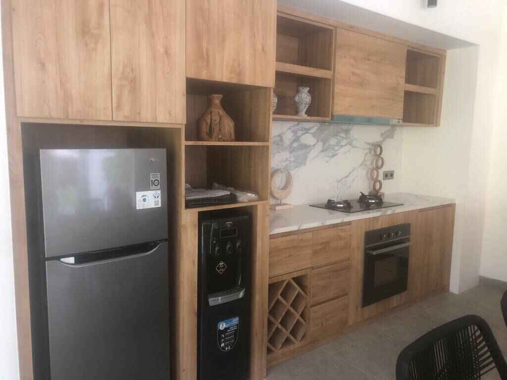Villa Ubud kitchen set full furnished by baliartfurniture manufacturer Indonesia