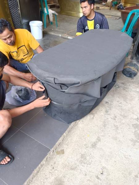 bathtub copper packing for Taiwan project hotel by Baliartfurniture indonesian manufacturer