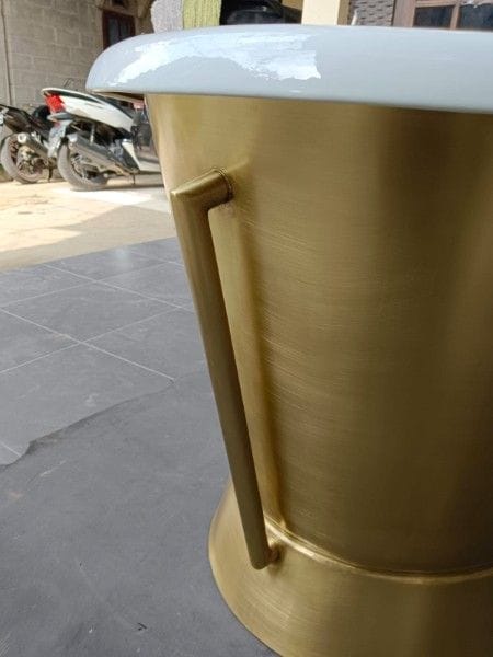 bathtub copper pipe for Taiwan project hotel by Baliartfurniture indonesian manufacturer
