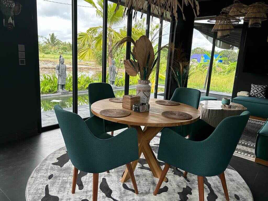 Villa Ubud Living space full furnished by baliartfurniture manufacturer Indonesia