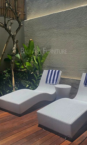 Baliartfurniture wholesaler manufacturer Sunlounger Pool area Villa