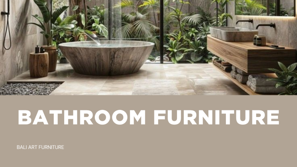 indonesian furniture supplier sophisticated stone bathtub design bathroom